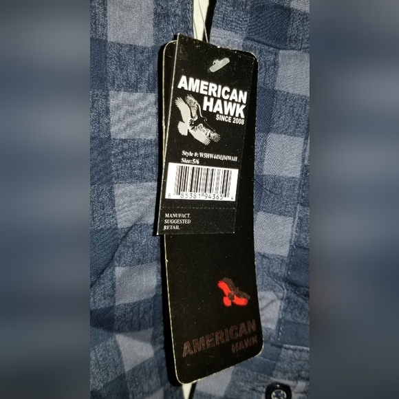 AMERICAN HAWK WESTERN BOYS SHIRT - Picture 3 of 3